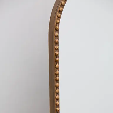 arched brass mirror brass arched mirror ancient mirror frame detail